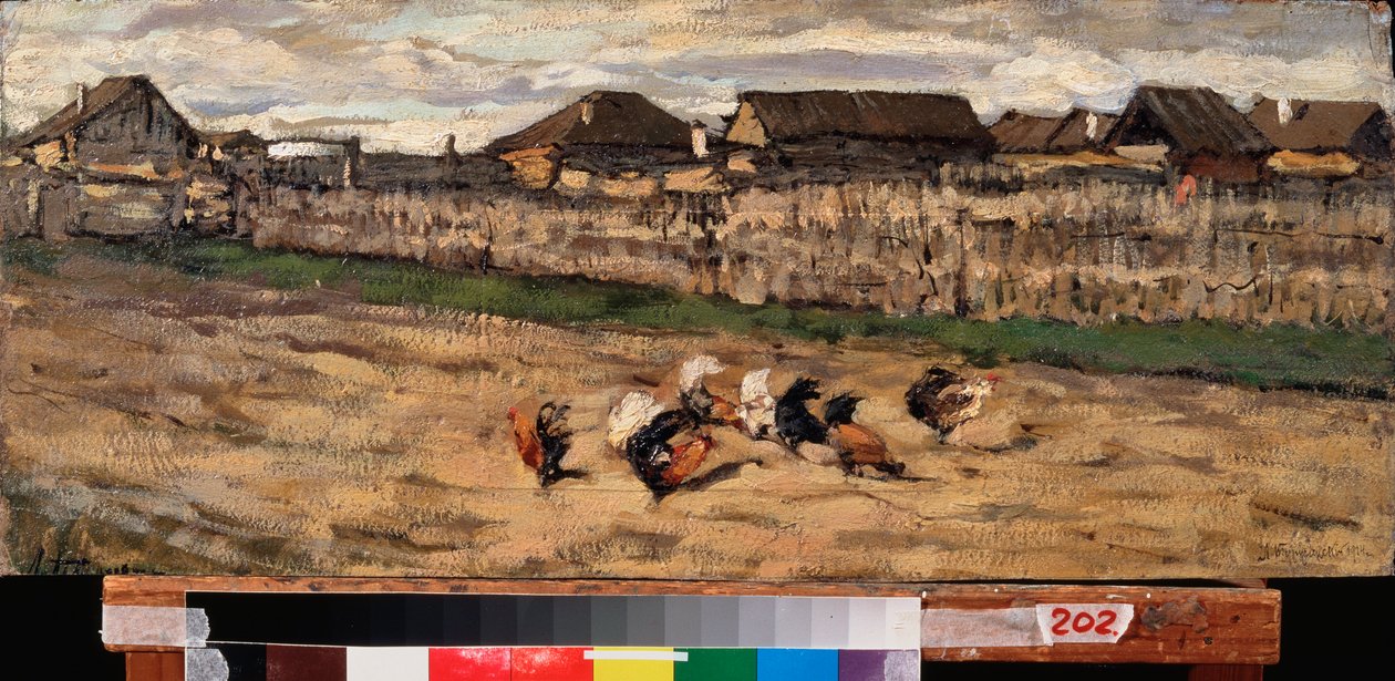 Tavaszi szél – Leonard Viktorovich Turzhansky (Tourjanski) (1875-1945) alkotása, olaj, karton alkotó: Leonard Viktorovich Turzhansky