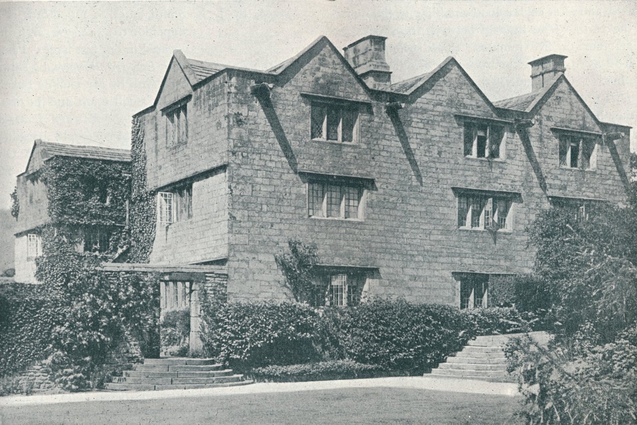 Eyam Hall, Derbyshire, 1907 alkotó: Leonard Willoughby