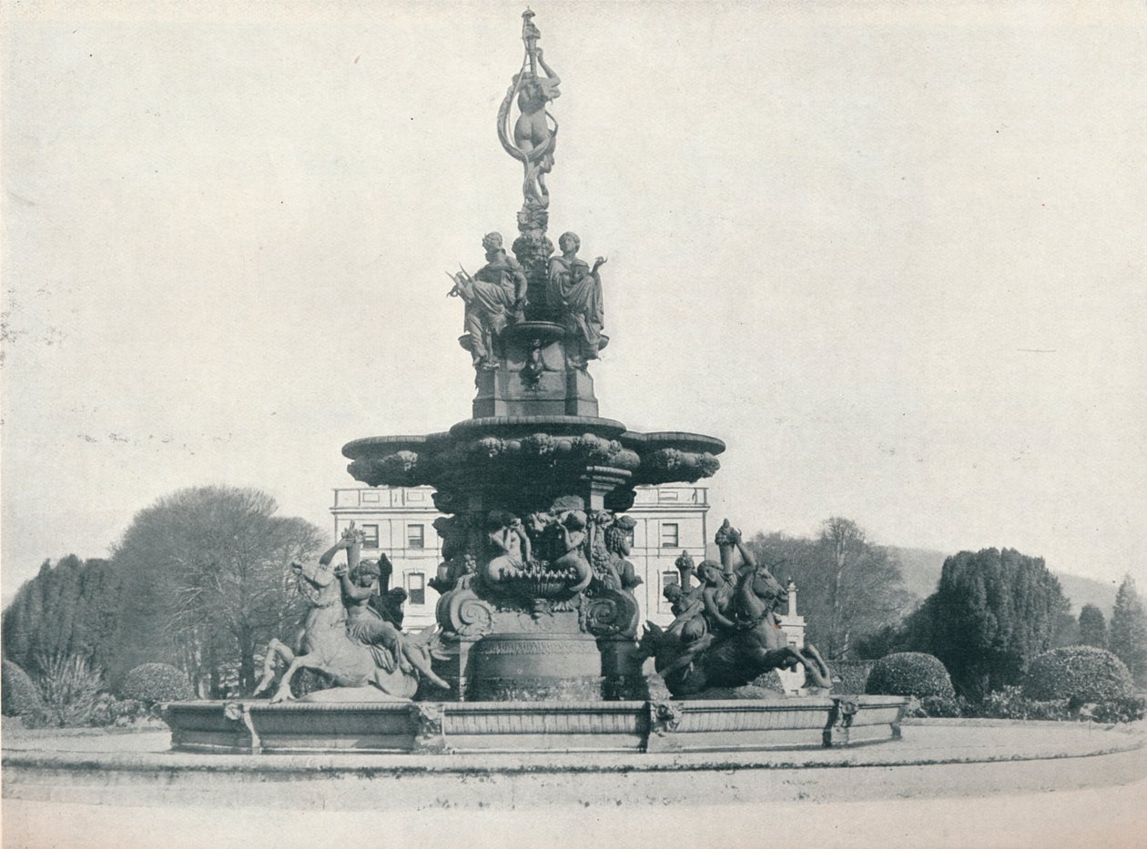 Curraghmore-i szökőkút, a Legnagyobbság székhelye. Waterford márkija, 1915 alkotó: Leonard Willoughby
