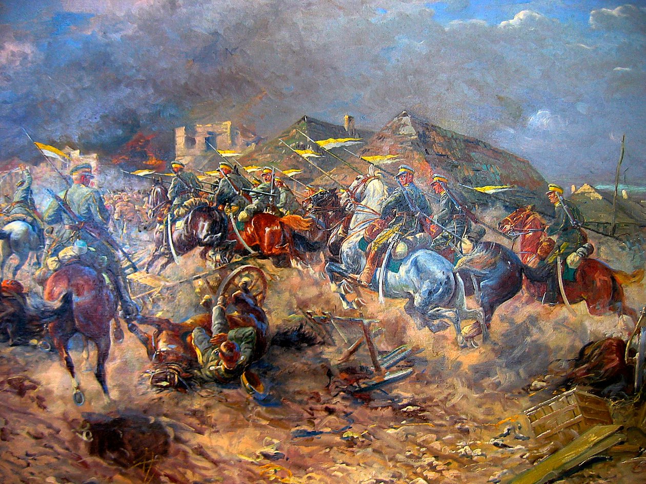 Lengyel ulánusok támadása a bolsevikok ellen Sloutsk közelében, 1919