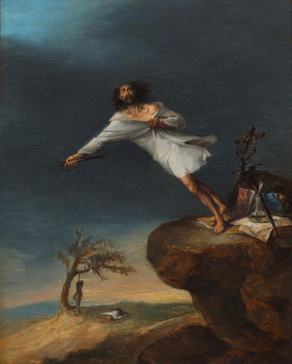 A romantikus öngyilkosság szatírája alkotó: Leonardo Alenza