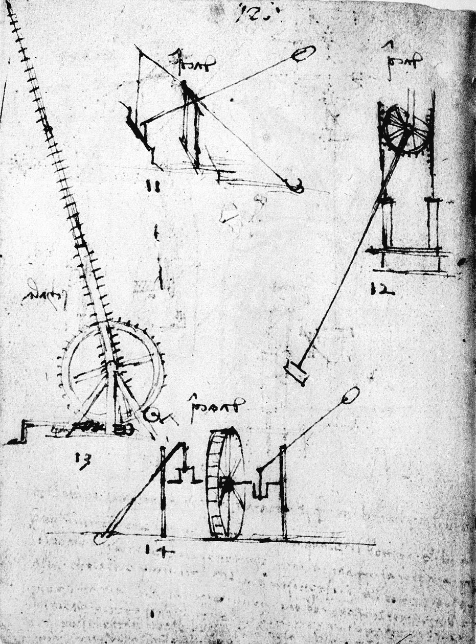 Egy oldal a Codex Forsterből, 1480-1494 alkotó: Leonardo da Vinci