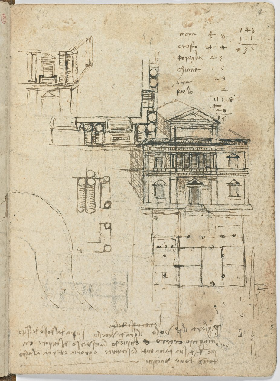 Madárrepülési kód, c. 1505-06, papír kézirat, cc. 18, borító III alkotó: Leonardo da Vinci