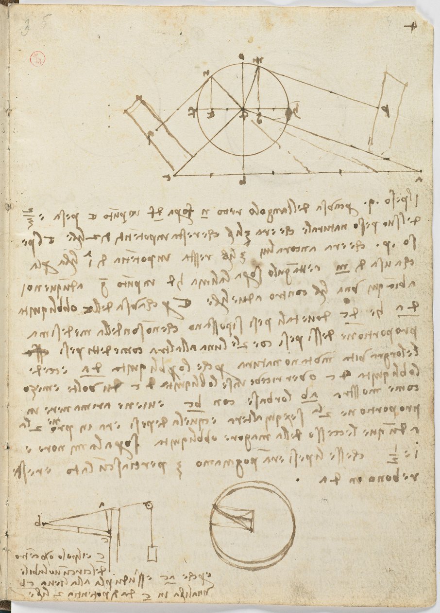 Birds Flight Code, c. 1505-06, papír kézirat, cc. 18, 4. lap recto alkotó: Leonardo da Vinci