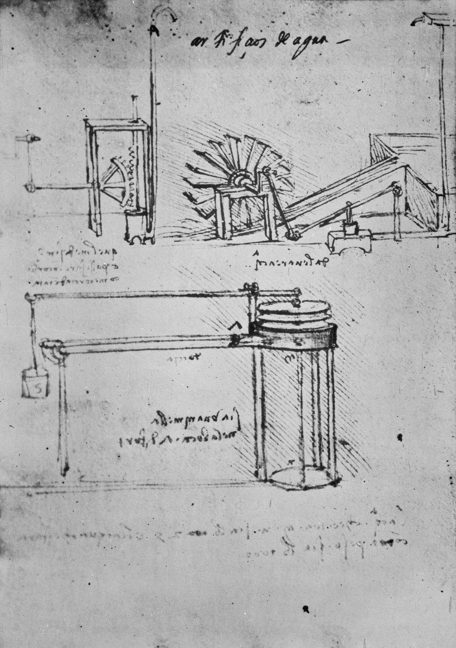 Fol. 53 (hátoldal), B kézirat, 1488-89 alkotó: Leonardo da Vinci