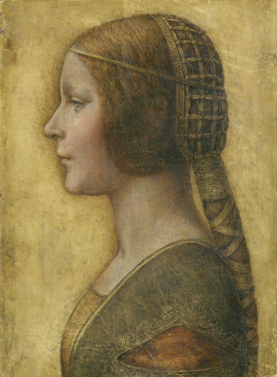 Egy fiatal menyasszony profilja alkotó: Leonardo da Vinci