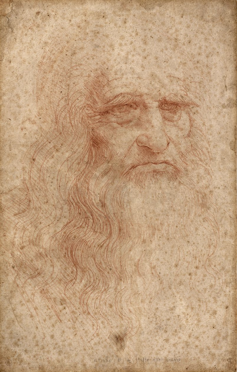 Önarckép, c. 1515-16 (vér fehér papíron) alkotó: Leonardo da Vinci