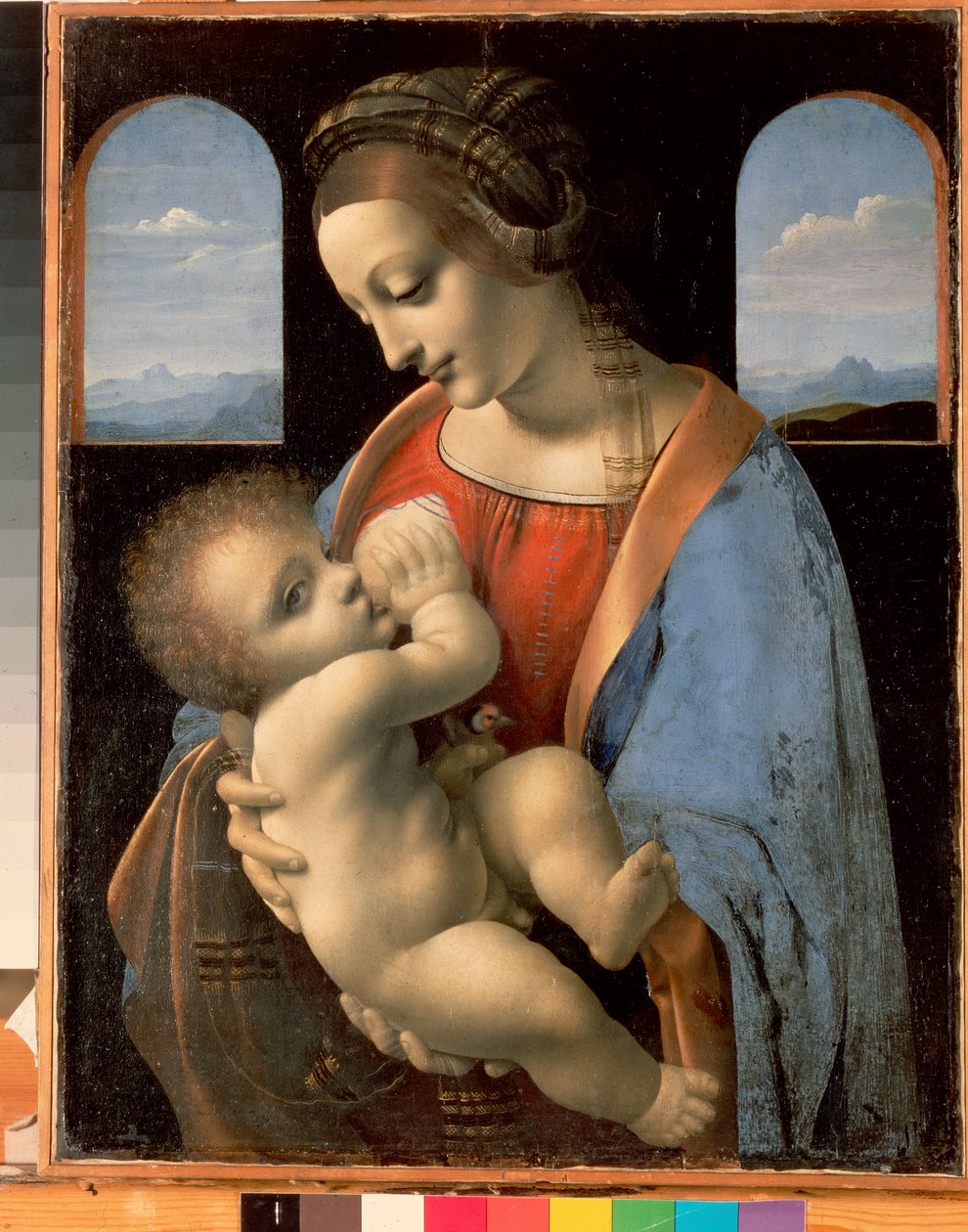 A Madonna és a gyermek (The Litta Madonna) alkotó: Leonardo da Vinci