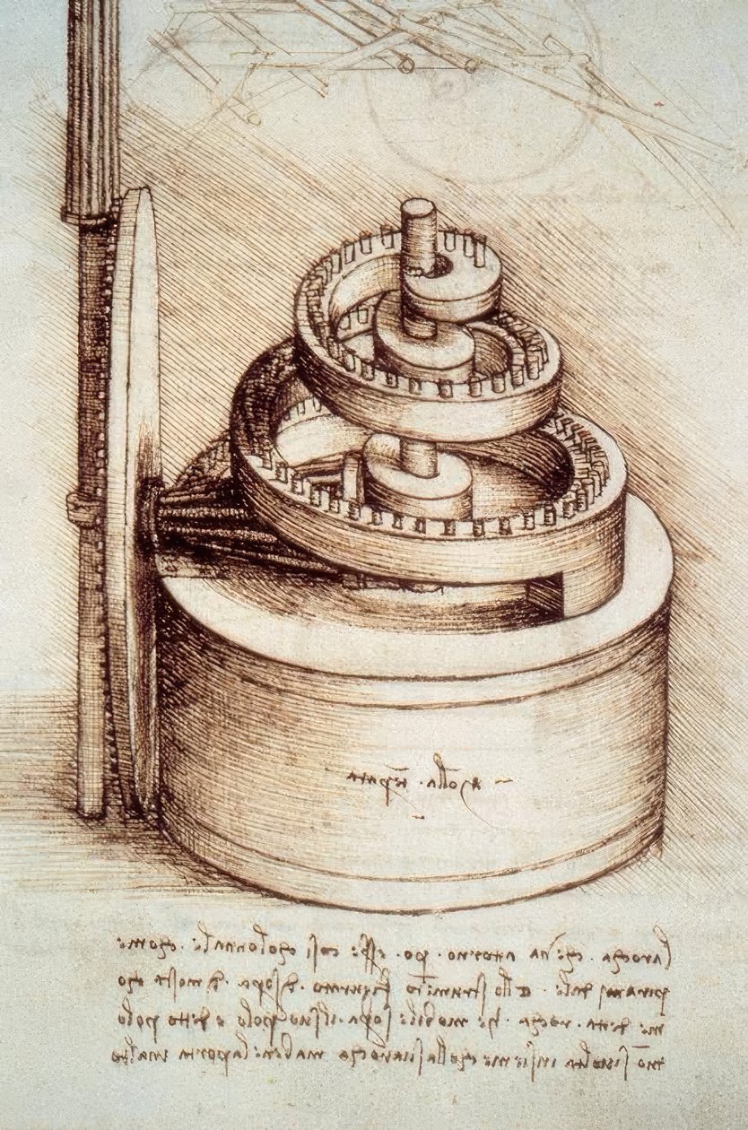 Óra fő rugója alkotó: Leonardo da Vinci