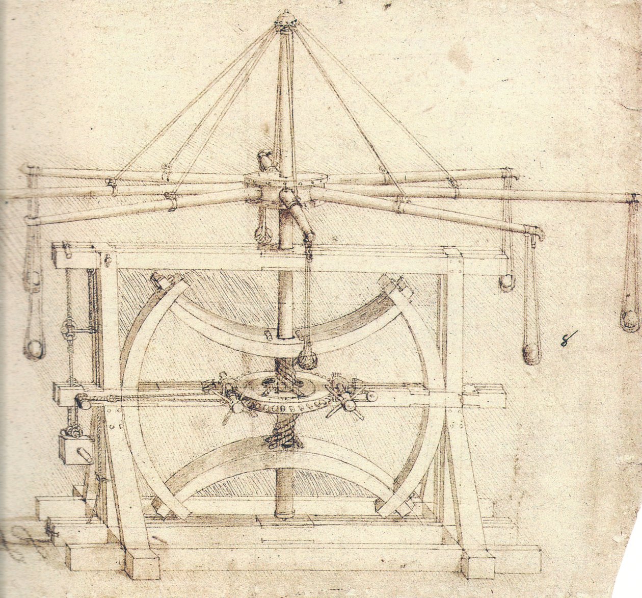 Lendkerék (mechanikus) alkotó: Leonardo da Vinci