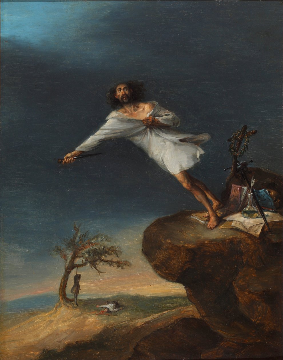 A romantikus öngyilkosság szatírája alkotó: Leonardo Alenza