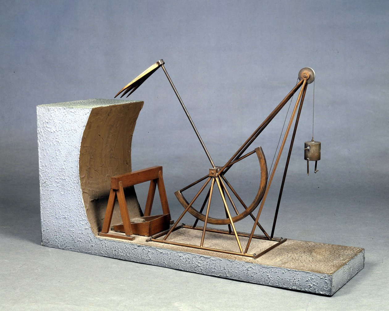 Leonardo da Vinci Excavator (Leonardo da Vinci) – Leonardo da Vinci Tudományos és Technikai Múzeuma, Milánó alkotó: Leonardo da (after) Vinci