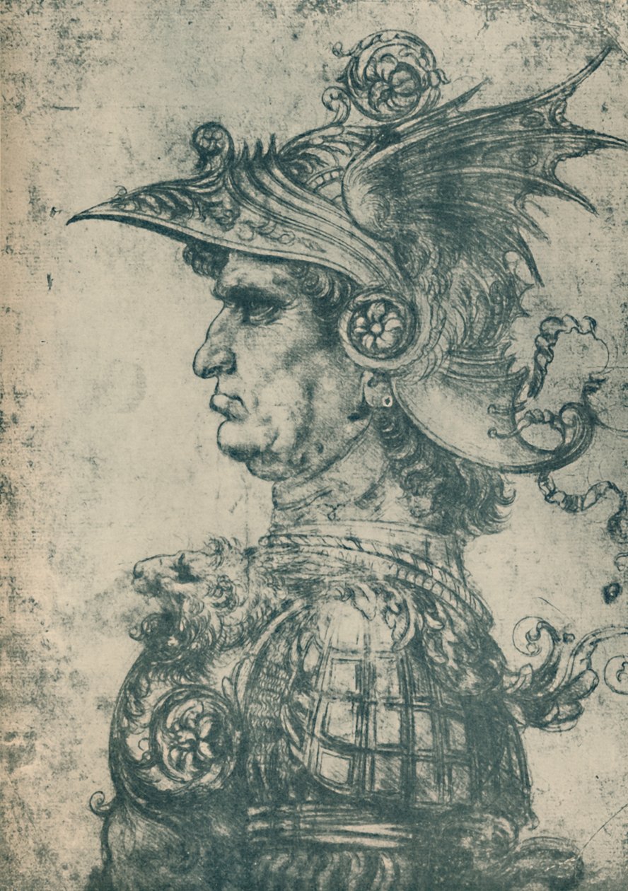 A Condottiere, 1480, 1932 alkotó: Leonardo da Vinci