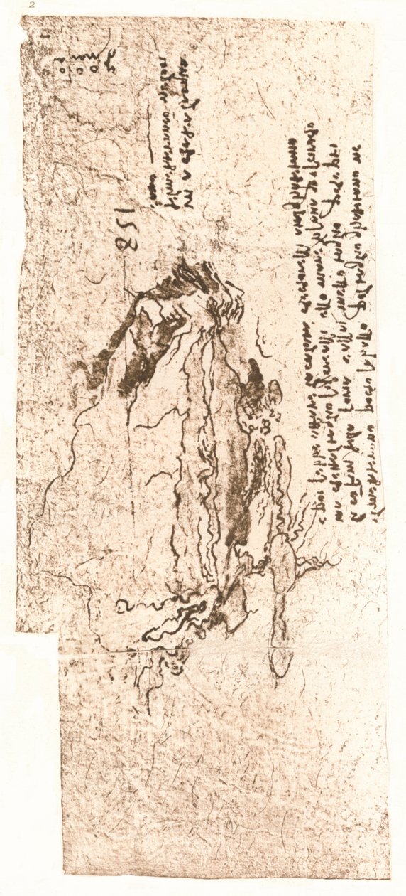 A Földközi-tengert ábrázoló térkép, c1472-c1519 1883 alkotó: Leonardo da Vinci
