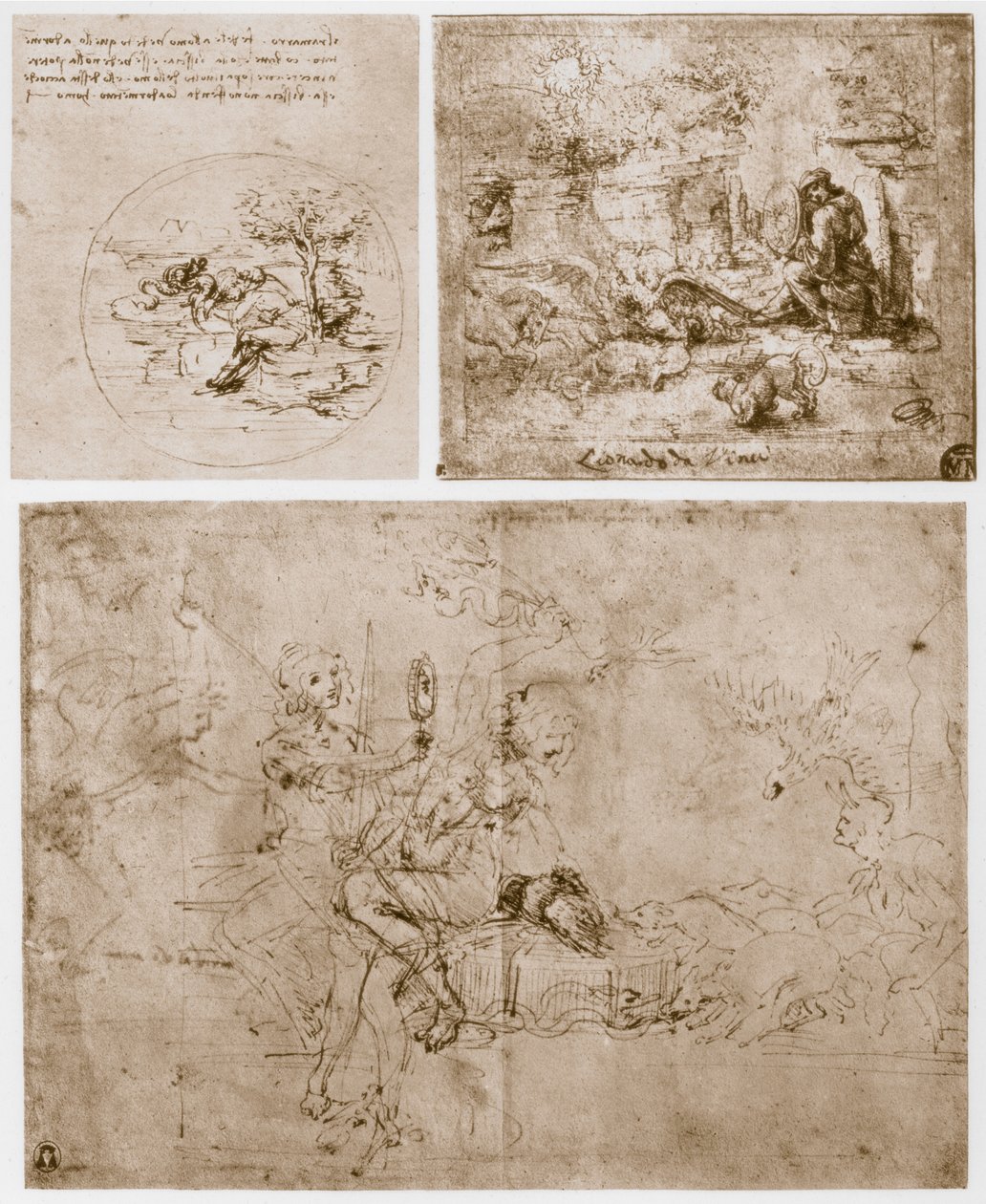 Allegóriák, 15. század. alkotó: Leonardo da Vinci