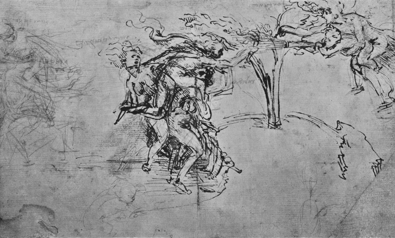 A hálátlanság és az irigység allegóriája, c1480, 1945 alkotó: Leonardo da Vinci