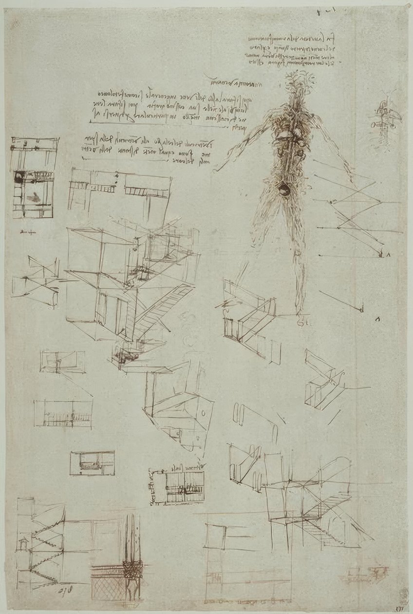 Anatomiestudien alkotó: Leonardo da Vinci