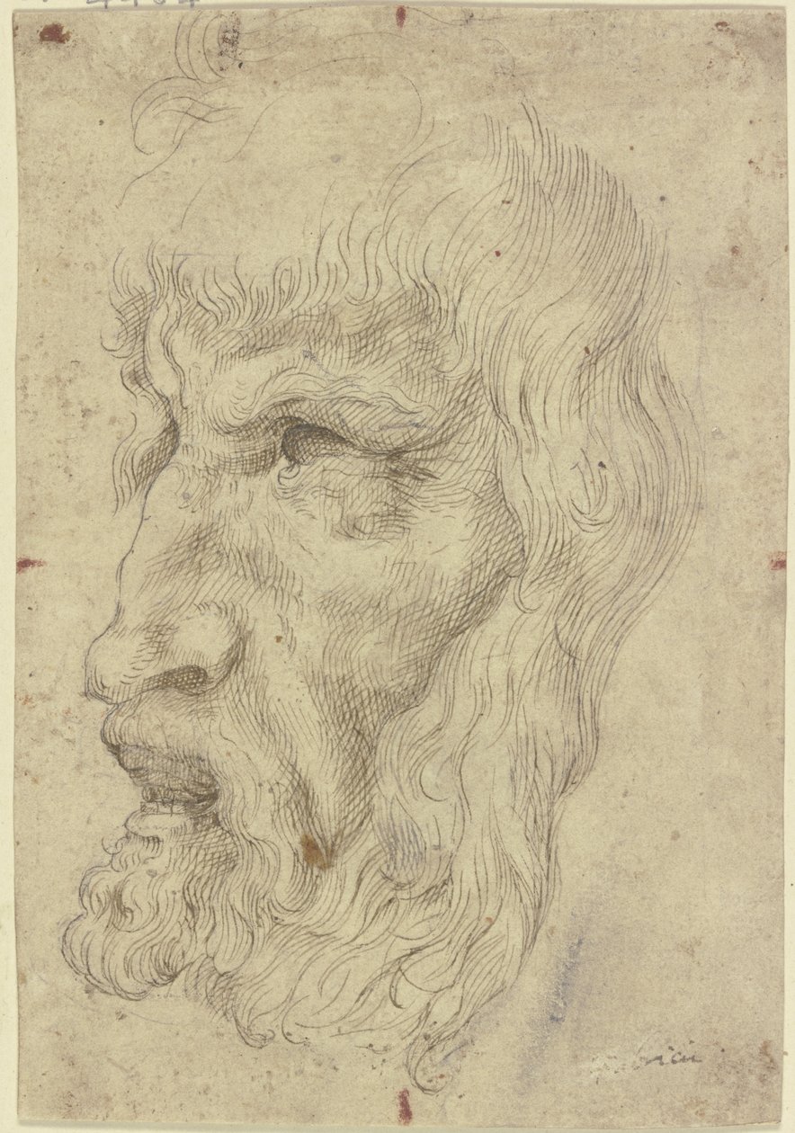 Antik maszkok bal oldalon alkotó: Leonardo da Vinci