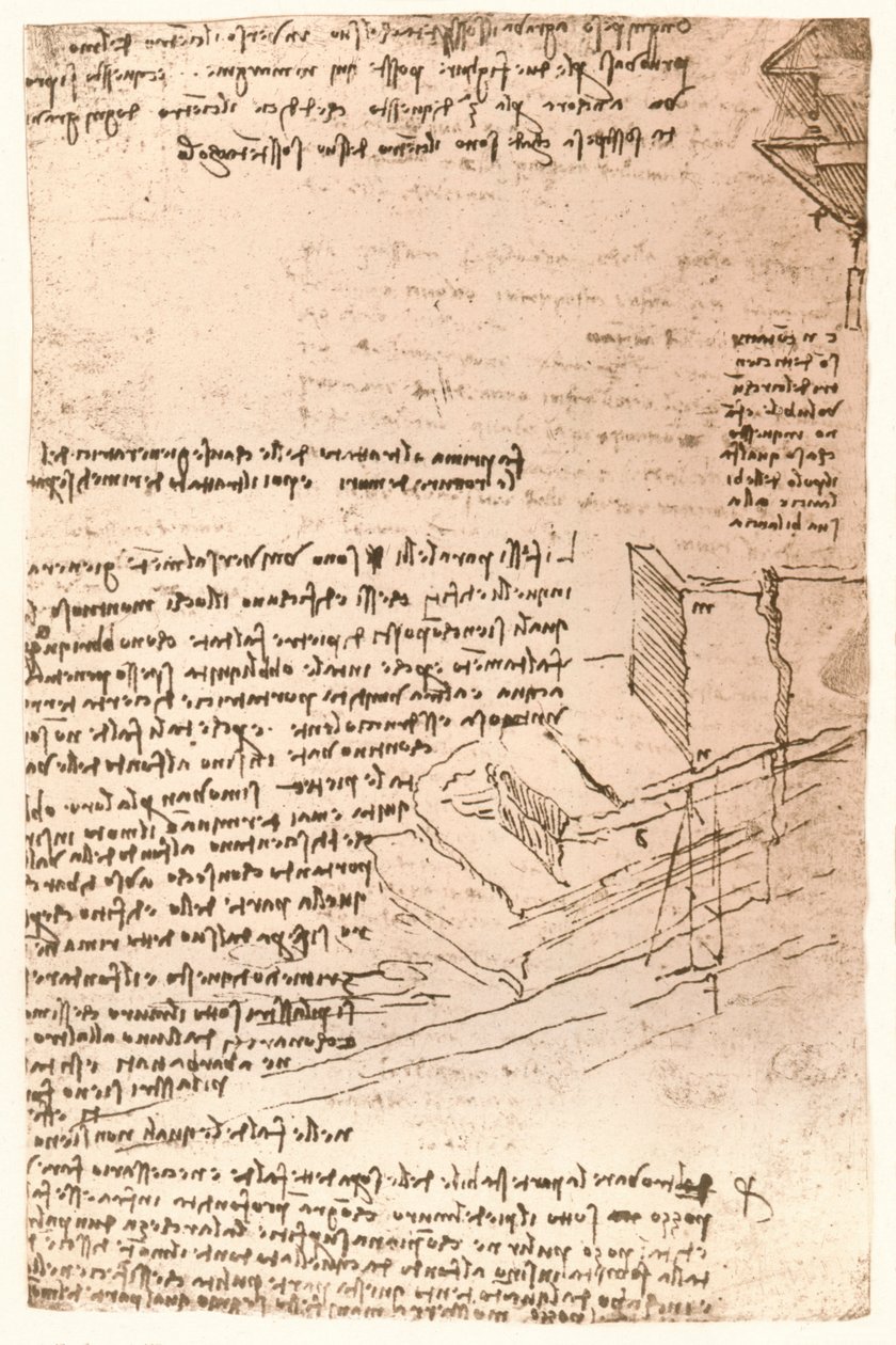 Építészeti rajz, c1472-c1519 1883 alkotó: Leonardo da Vinci