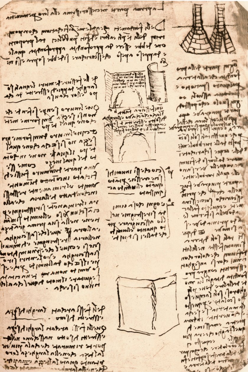 Építészeti rajz, c1472-c1519 1883 alkotó: Leonardo da Vinci