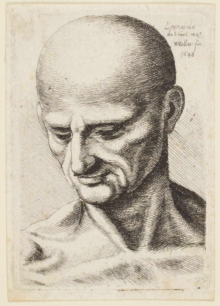 A kopasz férfi alkotó: Leonardo da Vinci