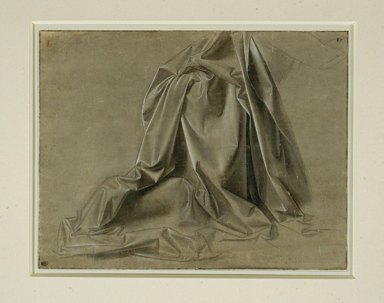 Daperie egy bábu figurához ... alkotó: Leonardo da Vinci