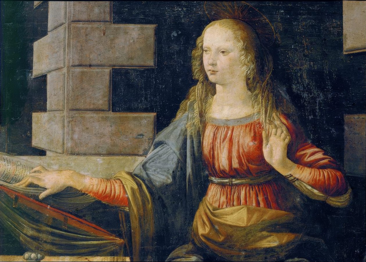 Az Angyali üdvözlet alkotó: Leonardo da Vinci
