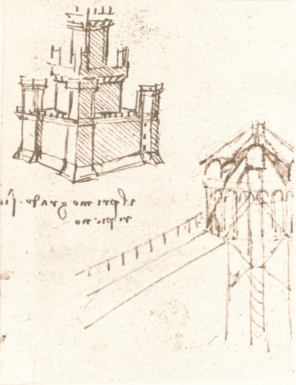 Kastélyok és villák projektjei, c1472-c1519 1883 alkotó: Leonardo da Vinci