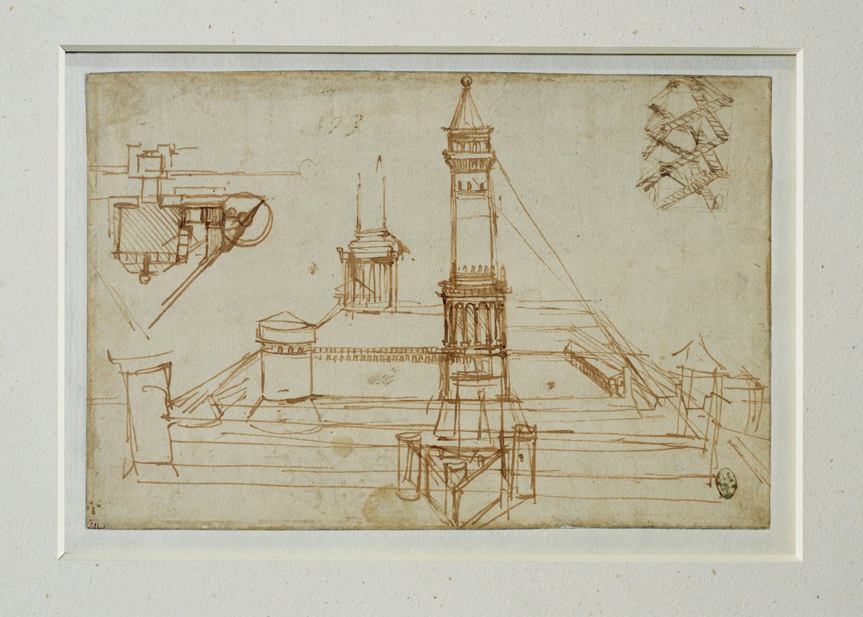 Építészeti tanulmány ... alkotó: Leonardo da Vinci