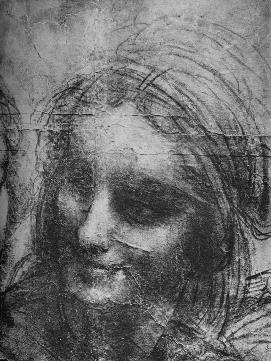 A Szent Anna feje – Szűz és gyermeke Szent Annával és Szent János csecsemővel, c1480 1945 alkotó: Leonardo da Vinci