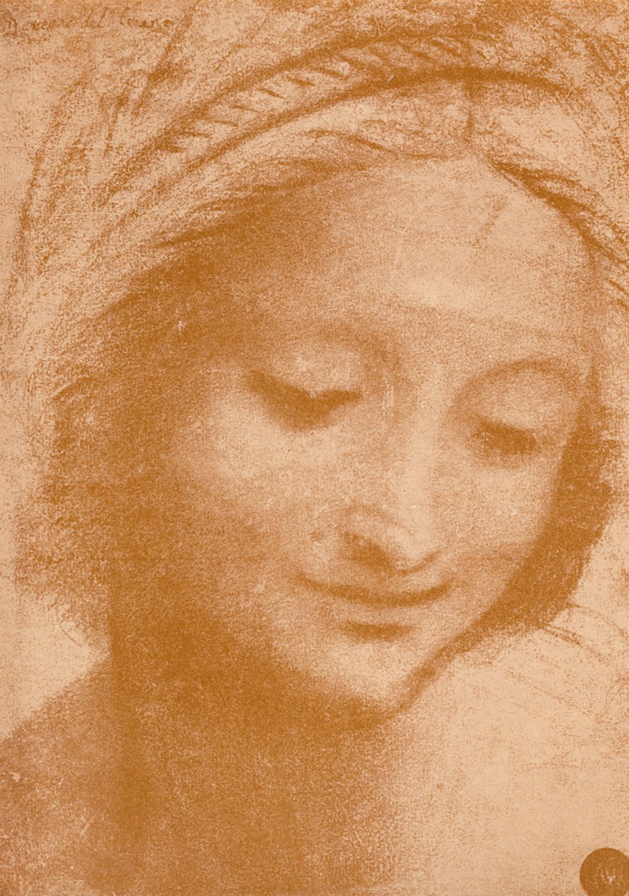 Egy nő feje, XV. század, 1932 alkotó: Leonardo da Vinci