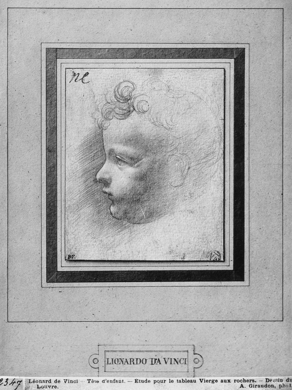 Egy gyerek feje alkotó: Leonardo da Vinci