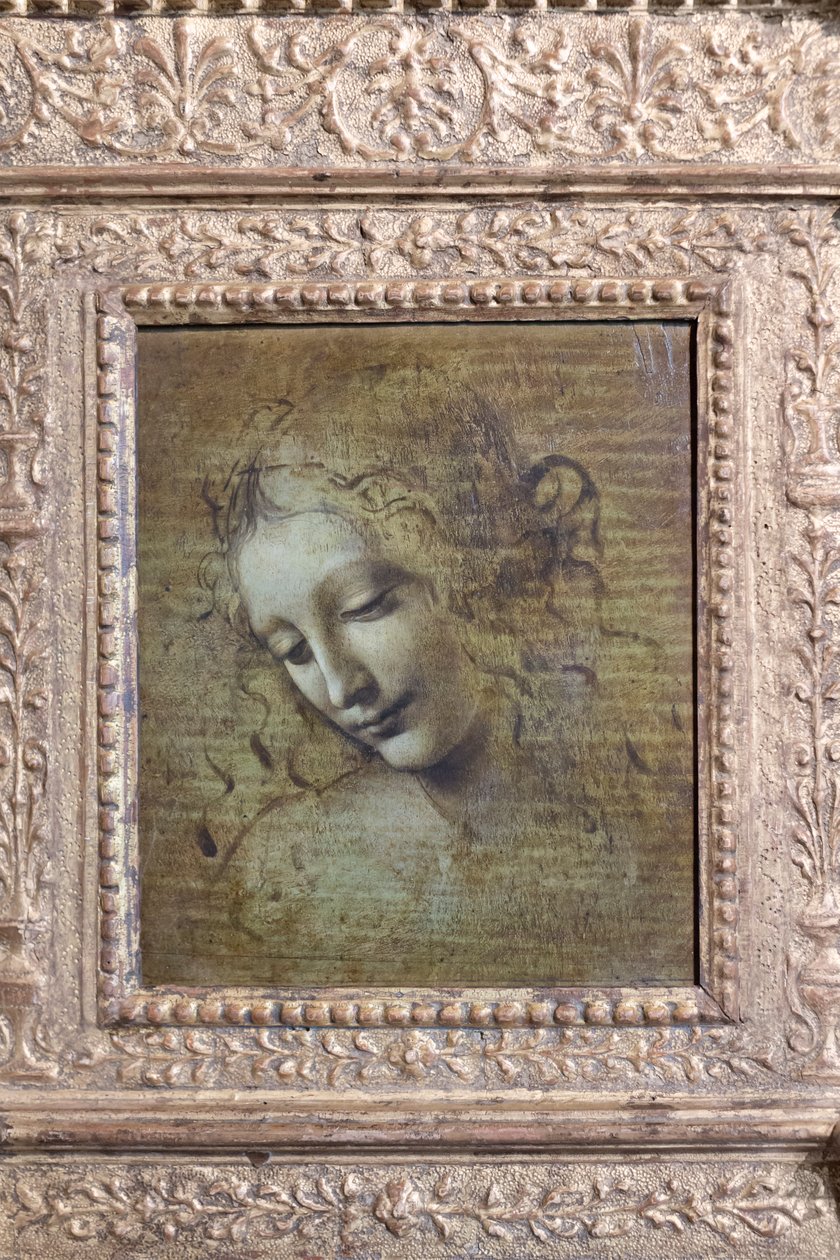 Női fej, úgynevezett "la scapigliata", 1492-1501 körül (olaj, tábla) alkotó: Leonardo da Vinci