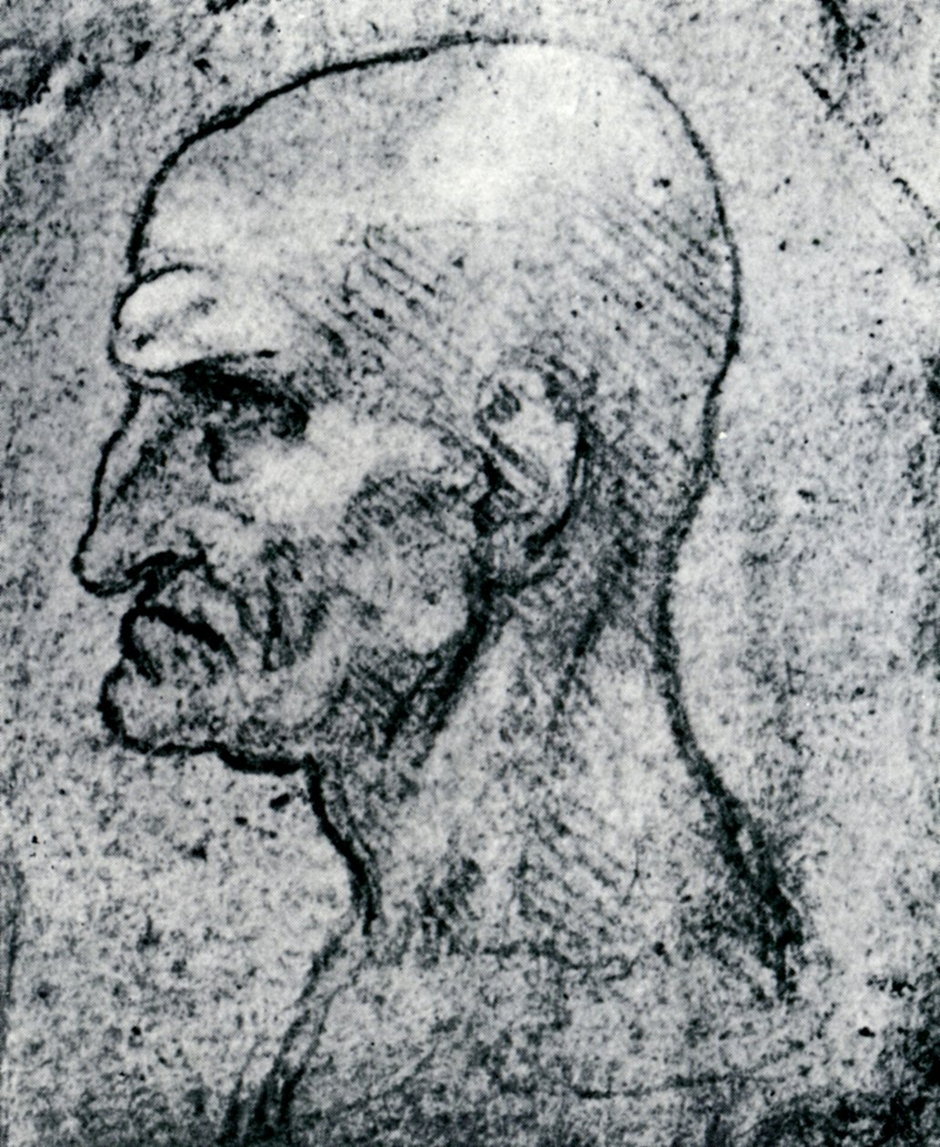 Egy öregember feje, 1913 alkotó: Leonardo da Vinci