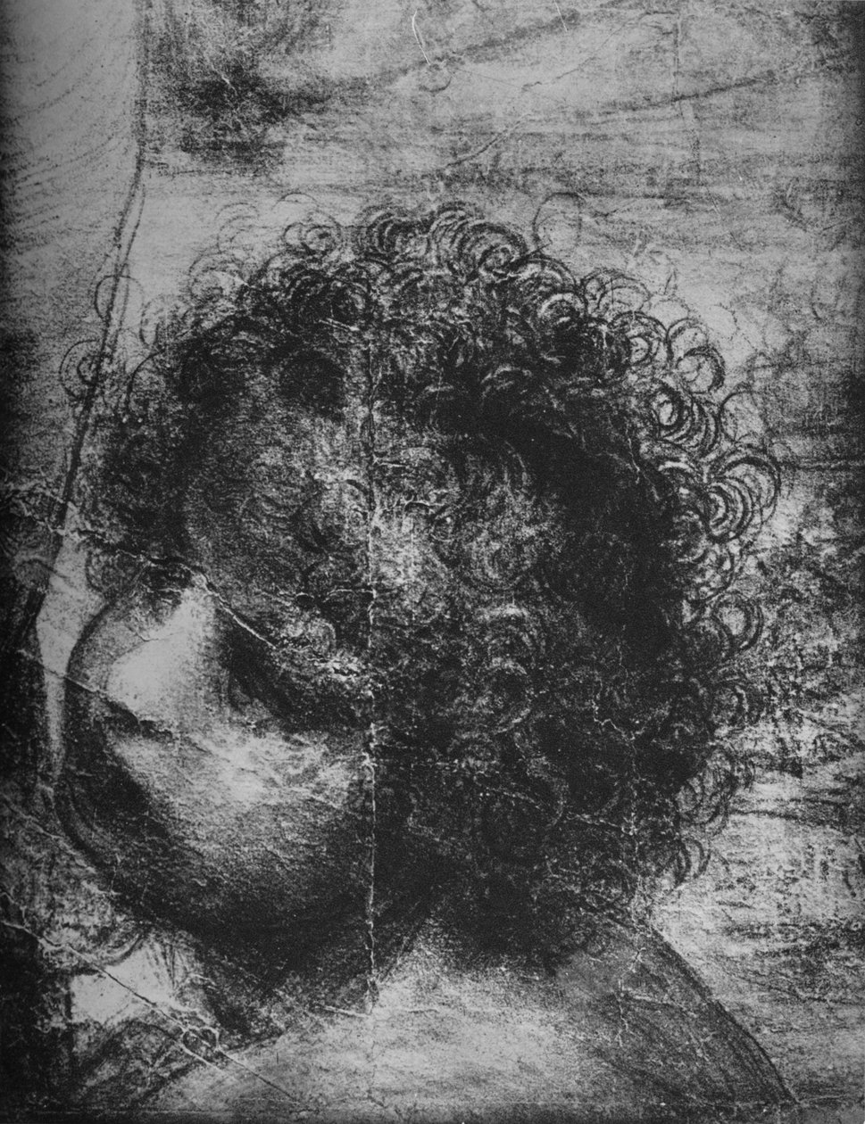 A Szent János csecsemő vezetője – Szűz és gyermeke Szent Annával és Szent János csecsemő, c1480 1945 alkotó: Leonardo da Vinci