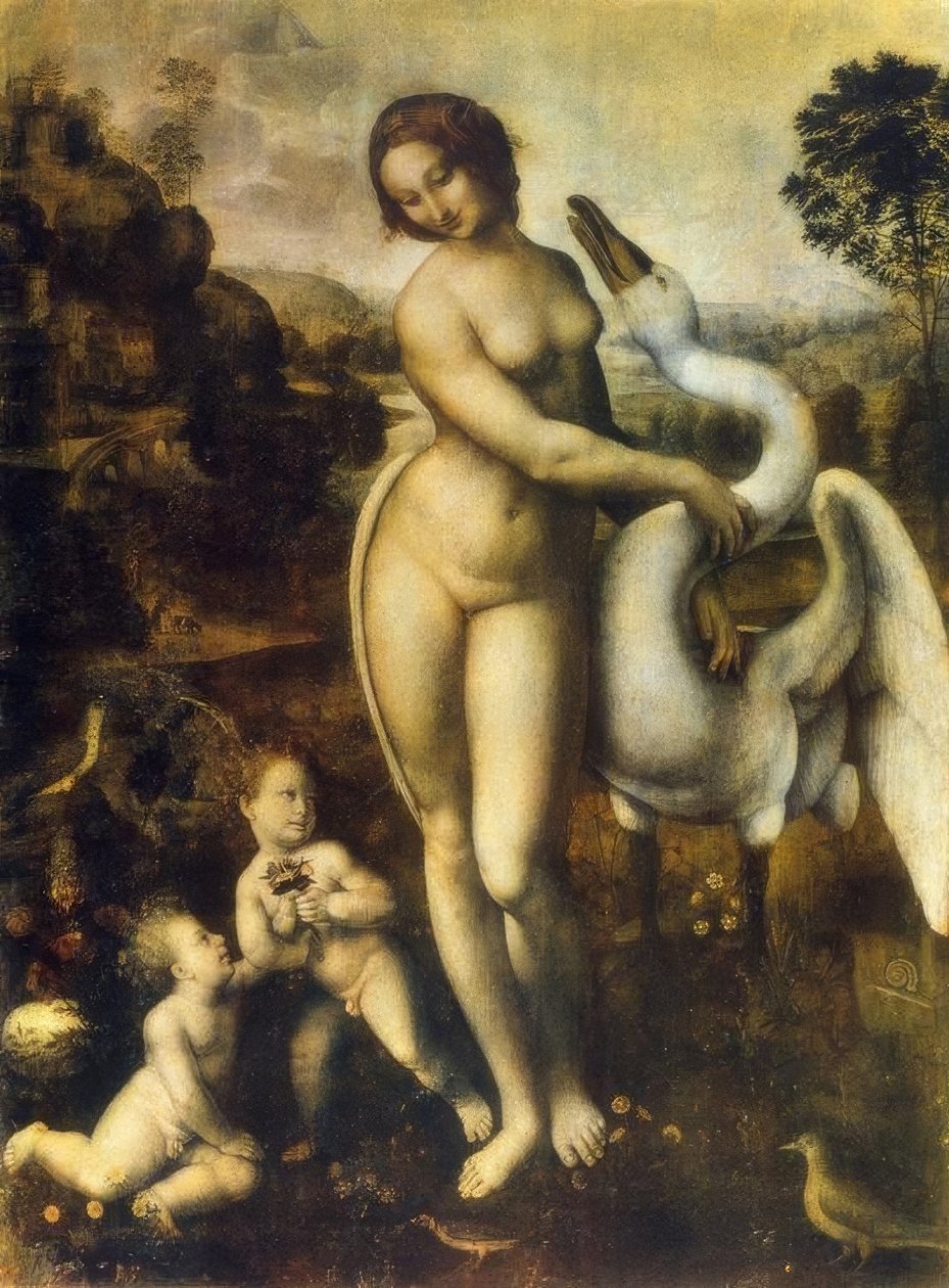 Léda a hattyúval alkotó: Leonardo da Vinci