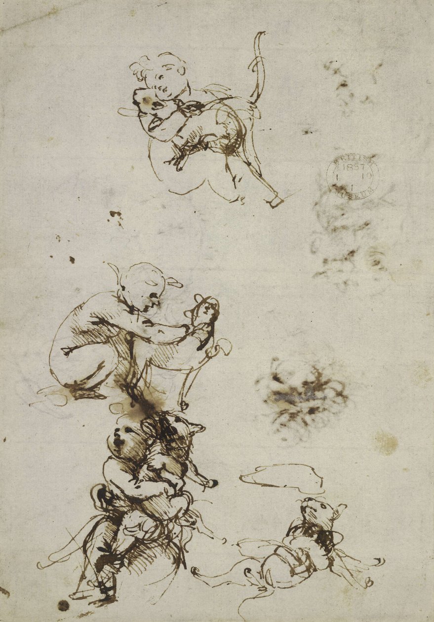 Leonardo da Vinci, 1857,0110.1 tárgy - előlap (British Museum) alkotó: Leonardo da Vinci