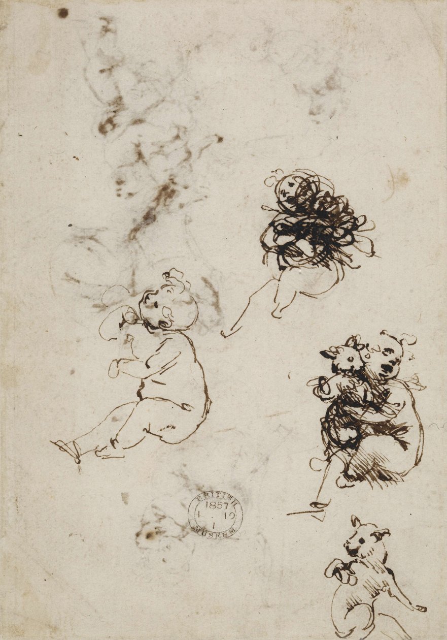 Leonardo da Vinci, 1857.0110.1 tárgy - hátlap (British Museum) alkotó: Leonardo da Vinci