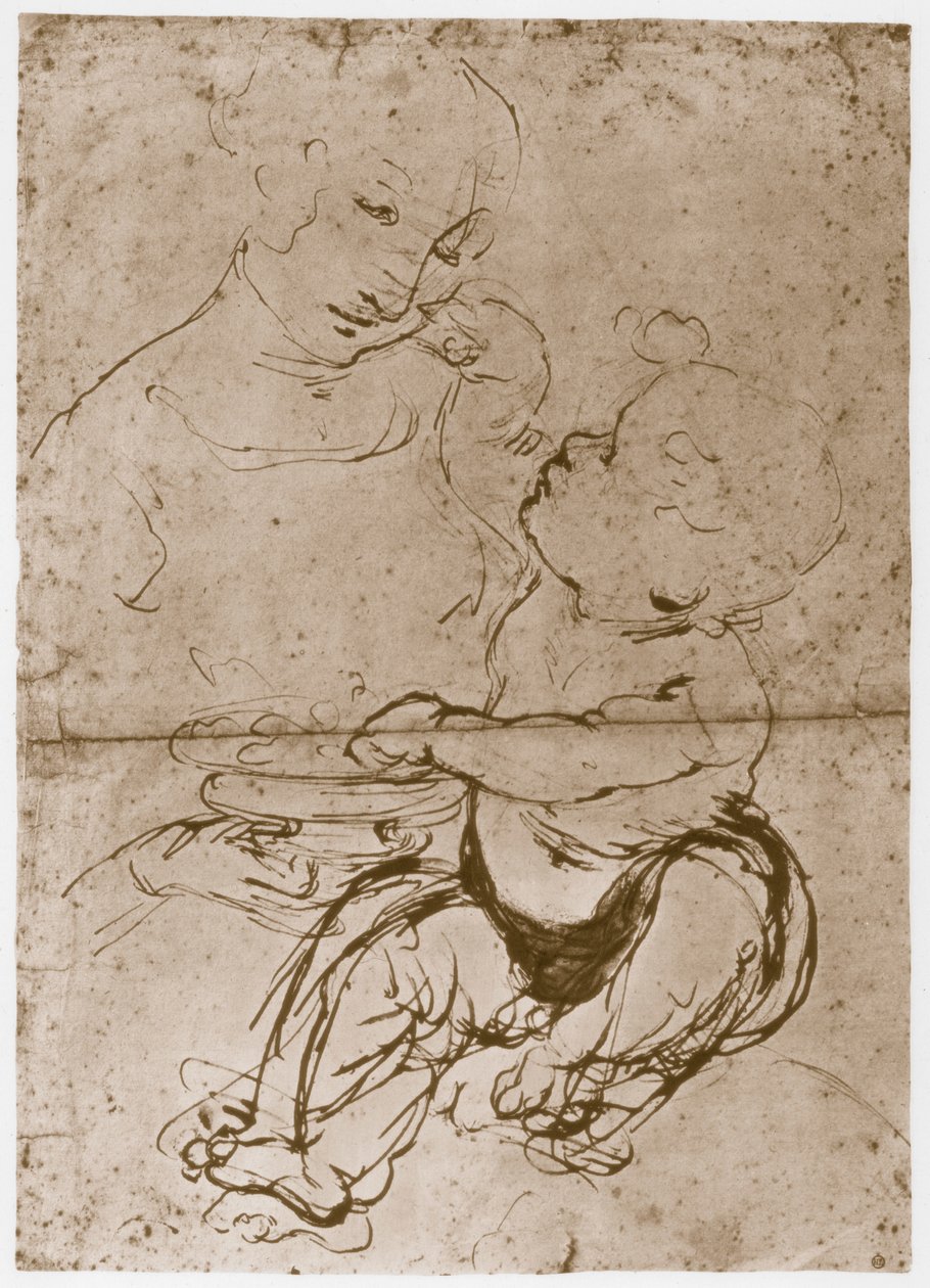 Madonna a gyümölcstállal, 1480-82 alkotó: Leonardo da Vinci