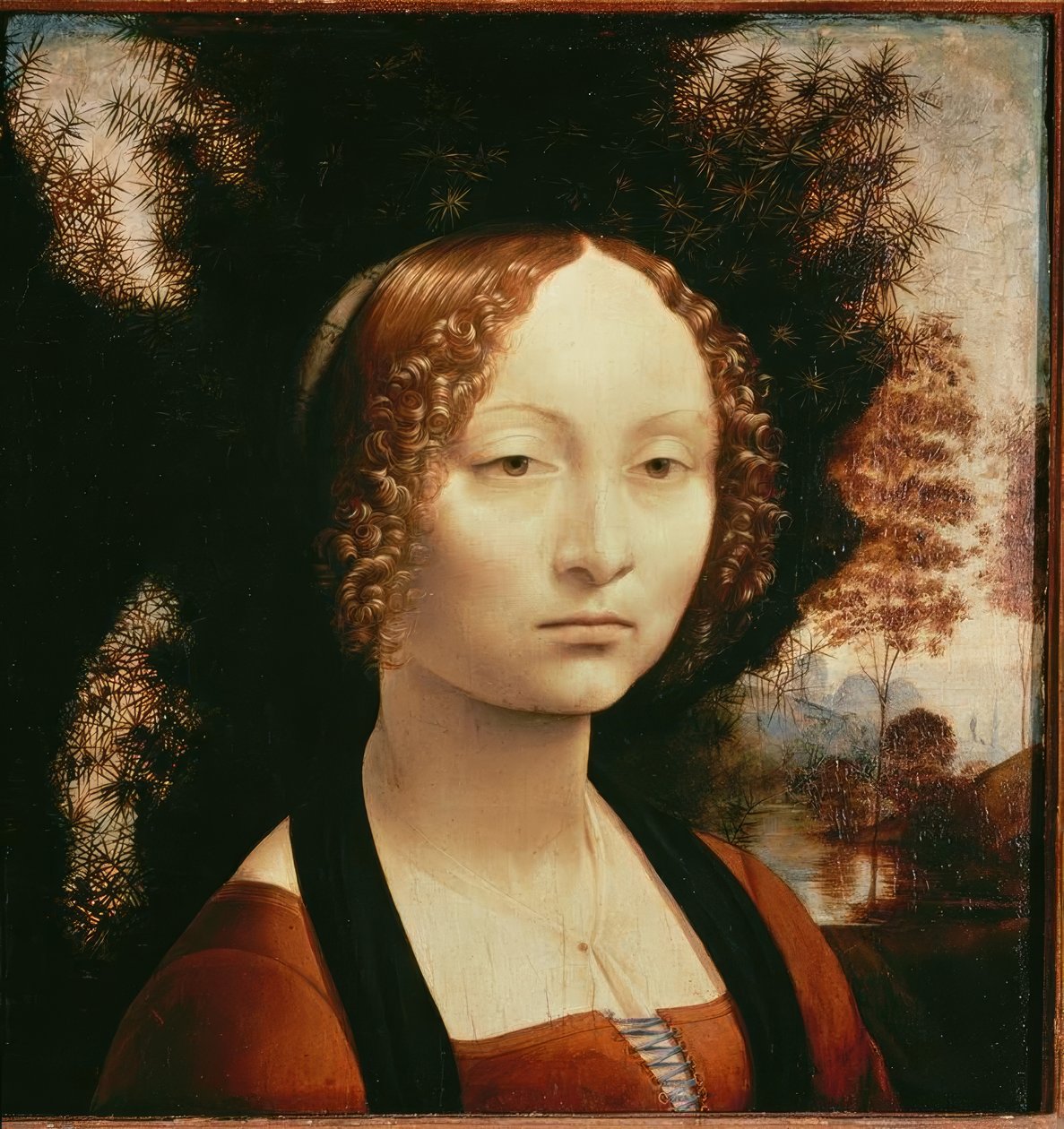 Ginevra Benci portréja alkotó: Leonardo da Vinci