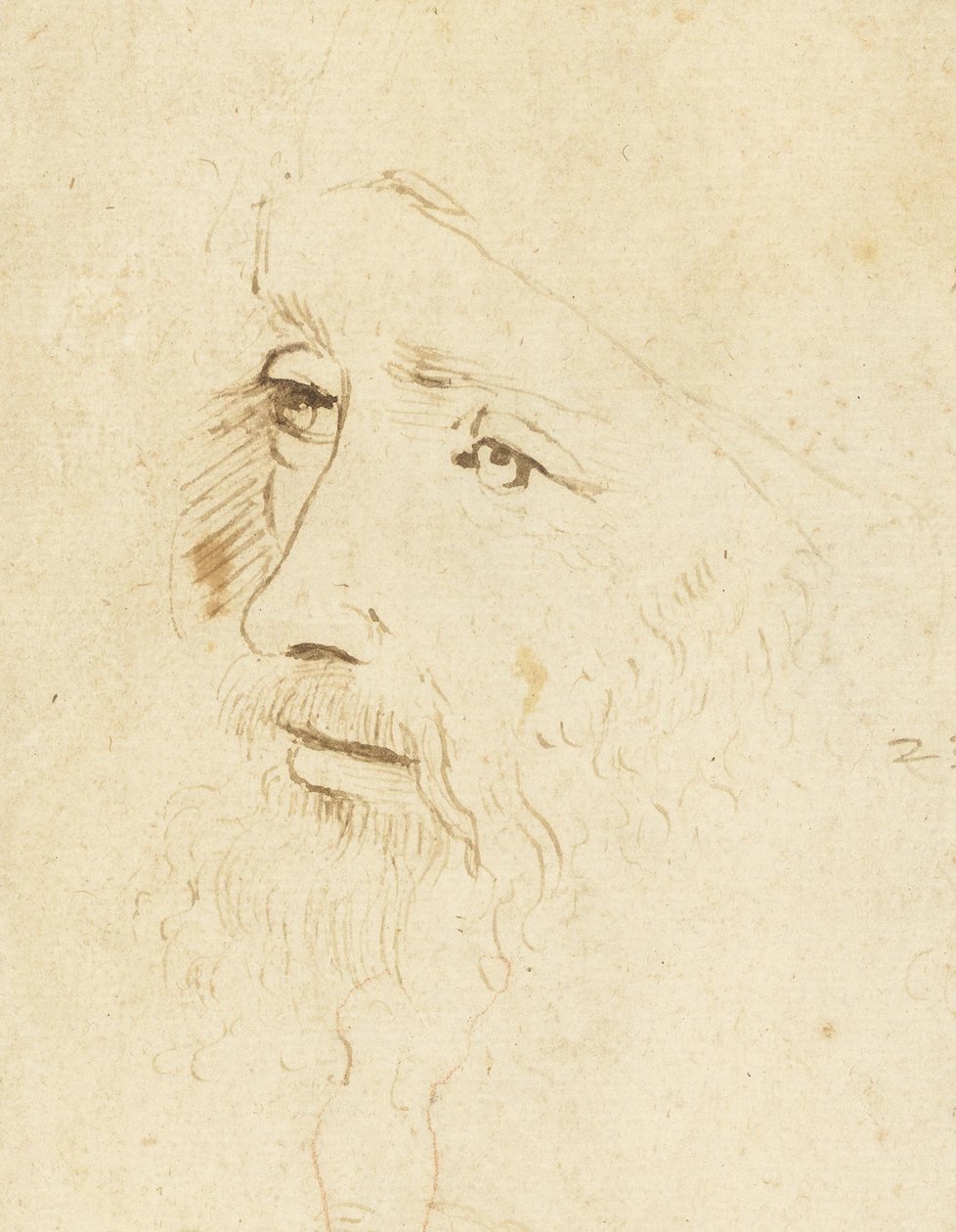 Leonardo da Vinci portréja, 1518 körül. alkotó: Leonardo da Vinci,