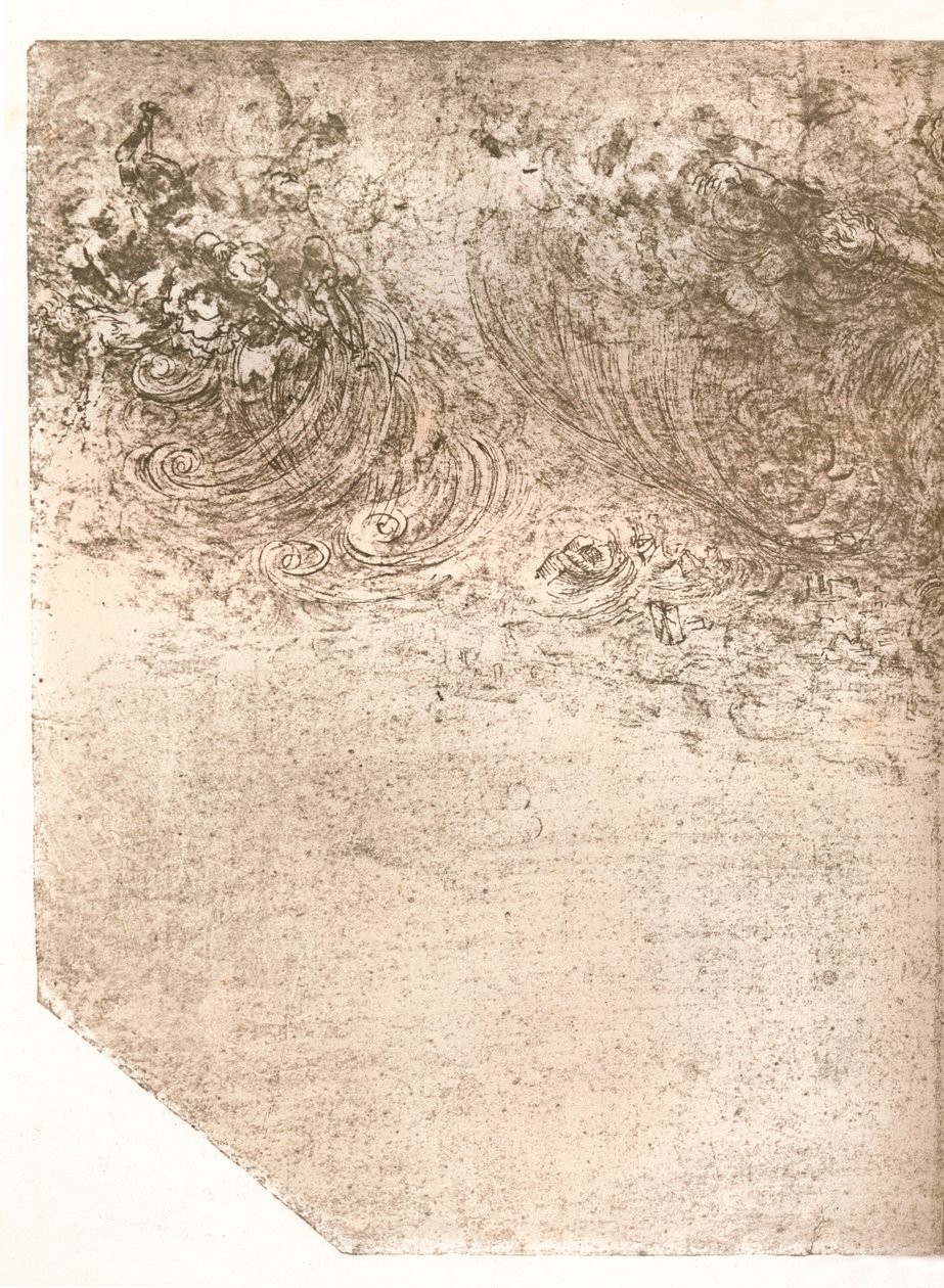 Egy vihar ábrázolása, c1472-c1519 1883. alkotó: Leonardo da Vinci