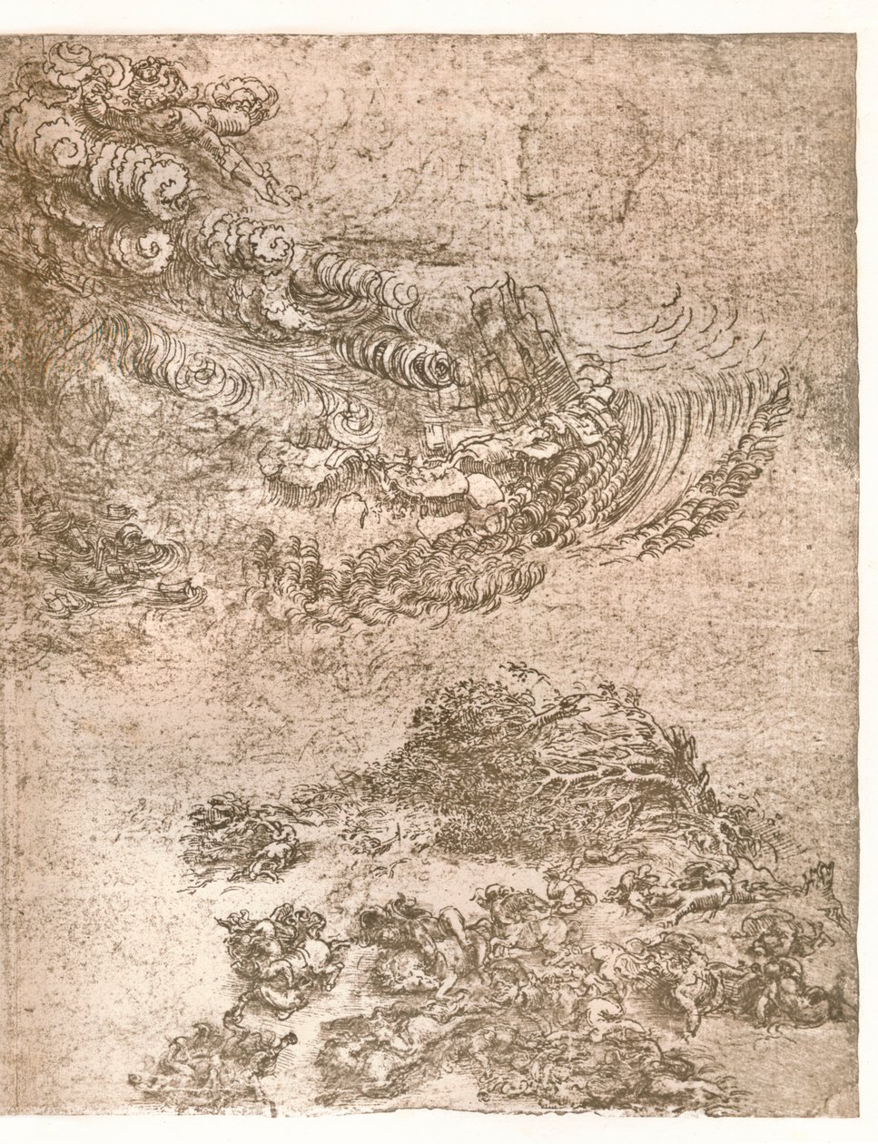 Egy vihar ábrázolása, c1472-c1519 1883. alkotó: Leonardo da Vinci