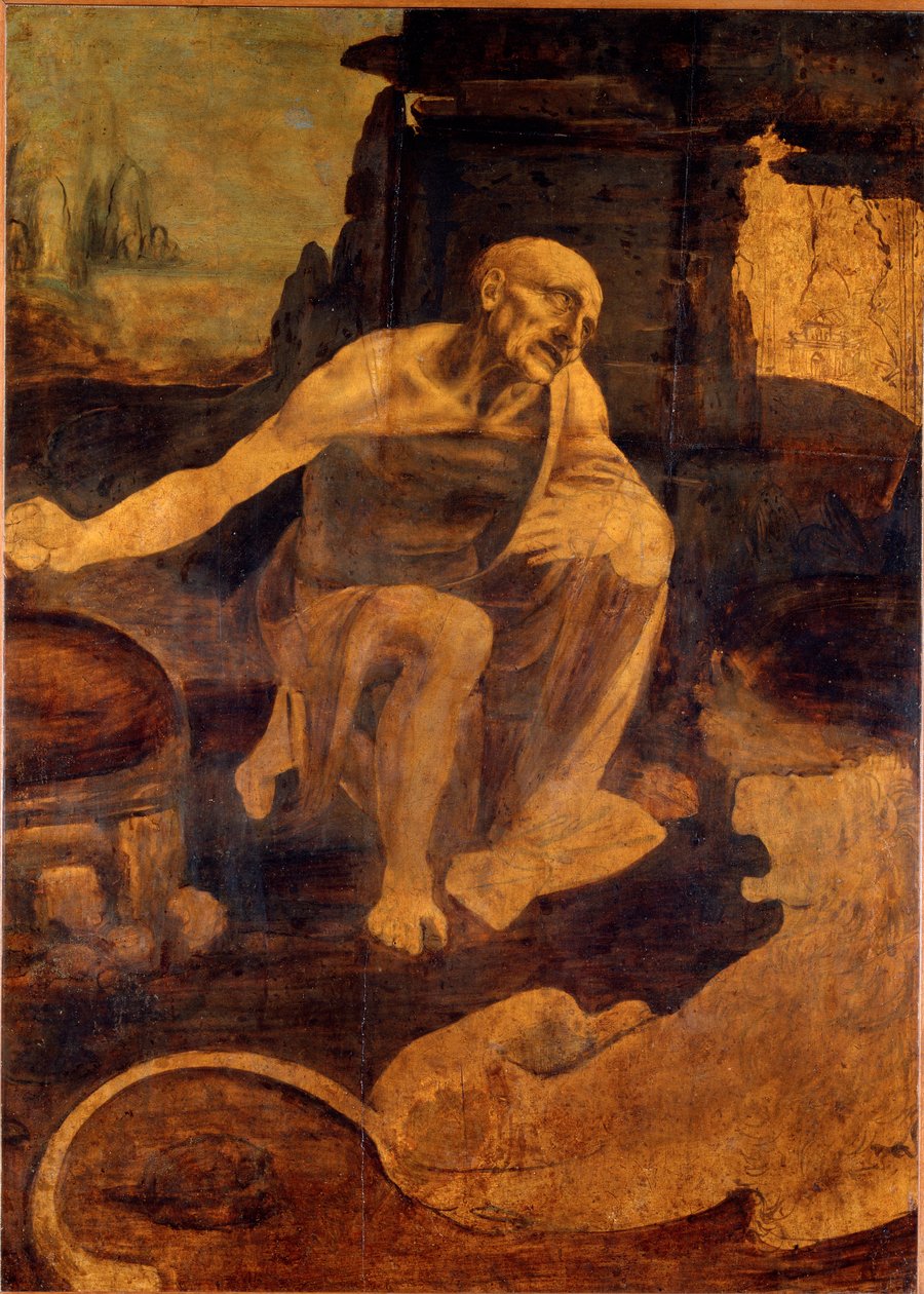 Szent Jeromos, 1480 körül (olaj, fa) alkotó: Leonardo da Vinci