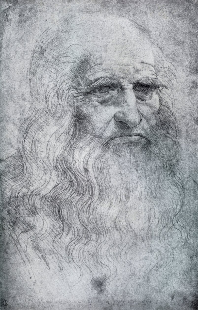 Leonardo da Vinci önarcképe, 1512-1515, 1954 alkotó: Leonardo da Vinci