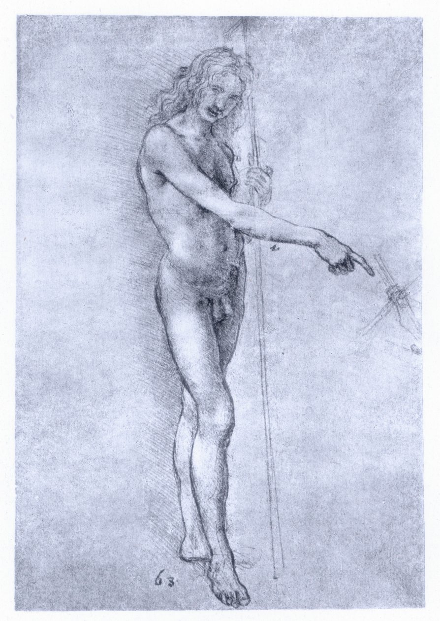 Keresztelő Szent János, 1478. alkotó: Leonardo da Vinci