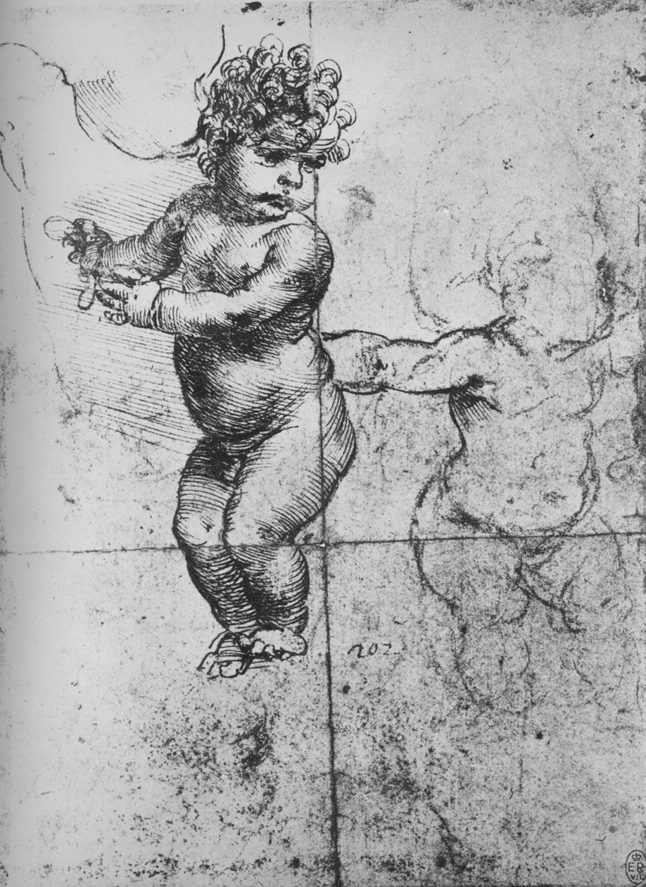 Studies of Infants, c1480, 1945 alkotó: Leonardo da Vinci