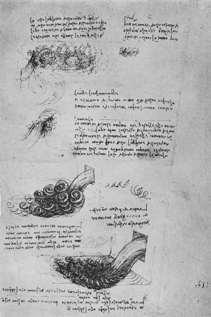 Studies of Water Formations, c1480 1945 alkotó: Leonardo da Vinci