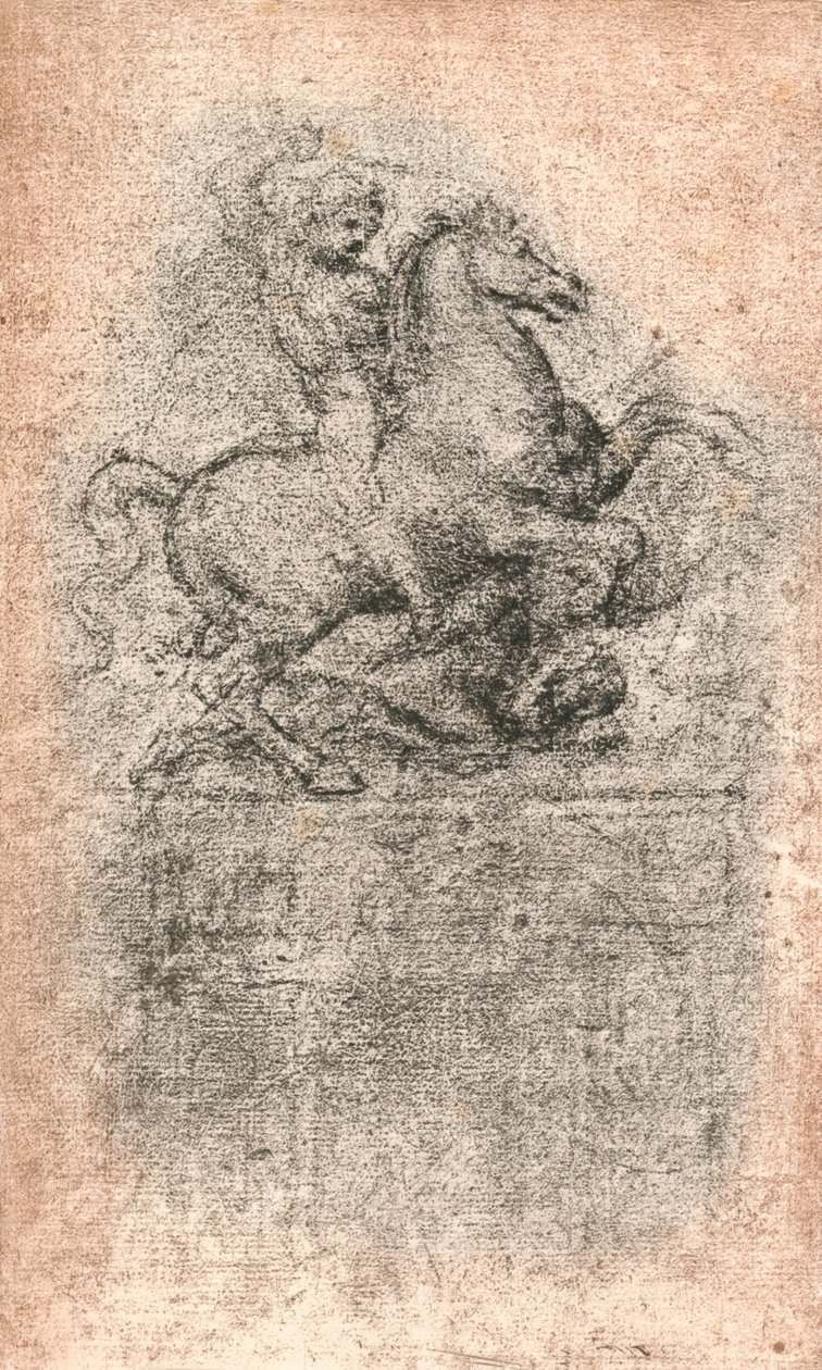 Tanulmány a Sforza-emlékműhöz, c1482-c1499 1883 alkotó: Leonardo da Vinci