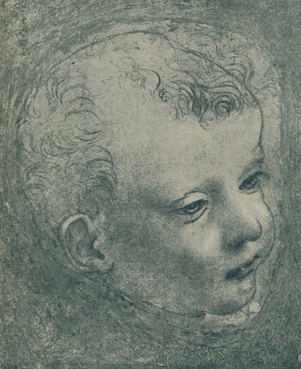 Tanulmány egy Childs Headről, 1482-1483, 1932 alkotó: Leonardo da Vinci